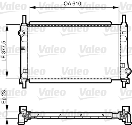 Radiator, engine cooling (731550)