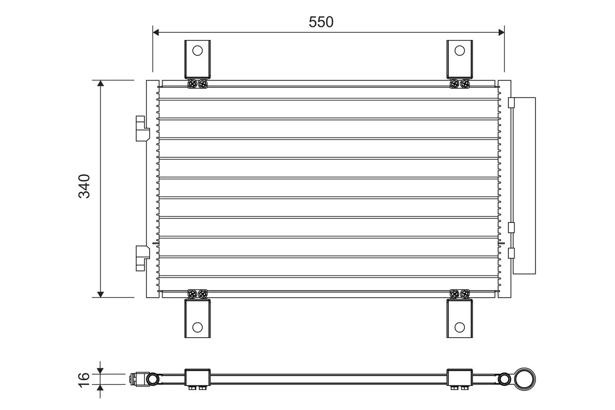 Condenser, air conditioning (814081)