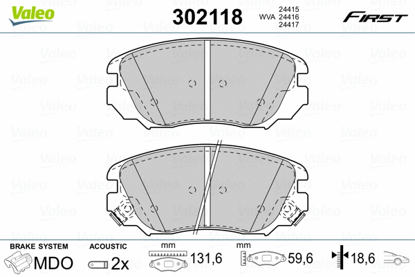 Brake Pad Set, disc brake
