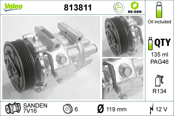 Compressor, air conditioning (813811)