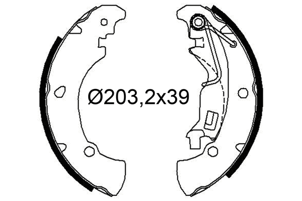 Brake Shoe Set (564250)