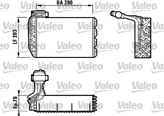 Evaporator, air conditioning (817091)