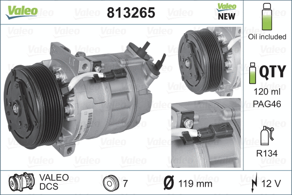 Compressor, air conditioning (813265)