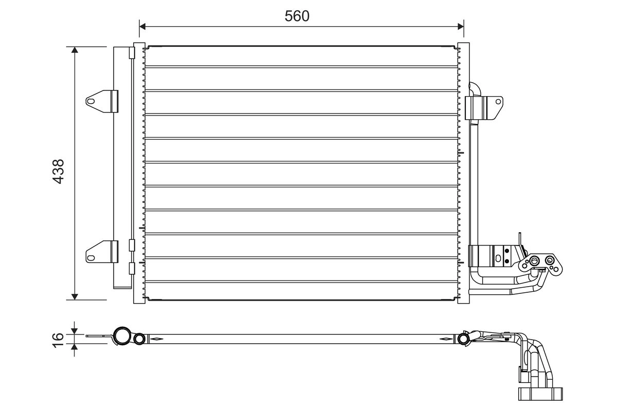 Condenser, air conditioning (817806)