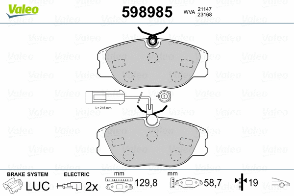 Brake Pad Set, disc brake