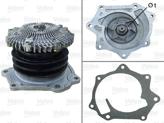 Water Pump, engine cooling (506782)