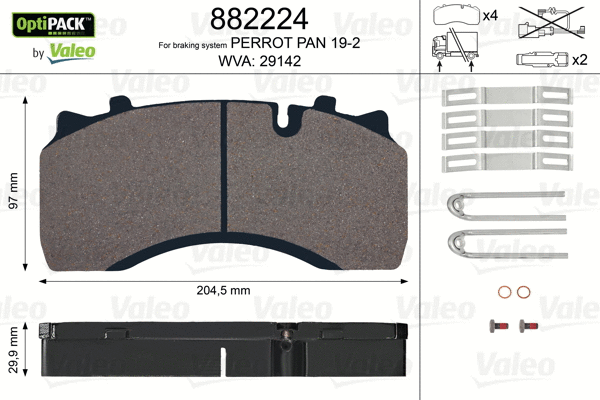 Brake Pad Set, disc brake