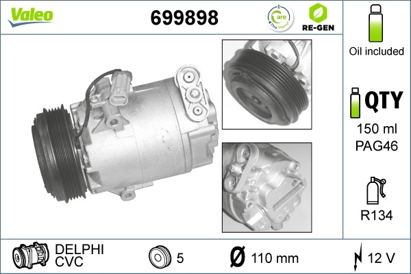 Compressor, air conditioning (699898)