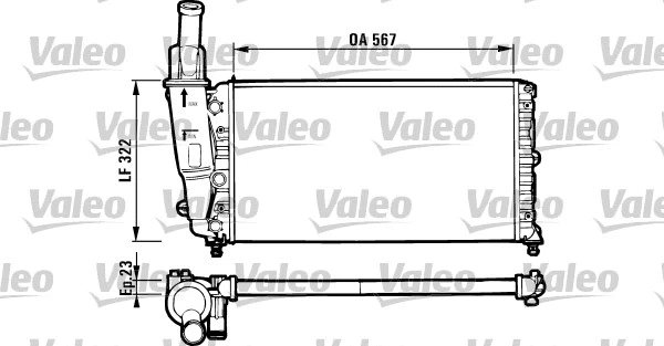 Radiator, engine cooling (731562)