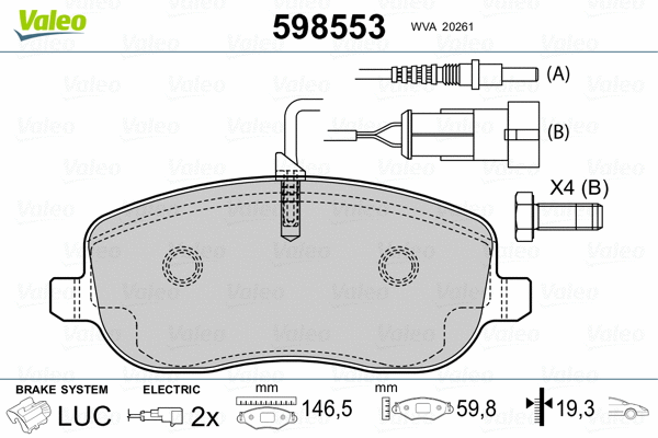 Brake Pad Set, disc brake