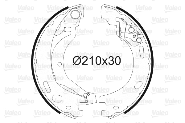 Brake Shoe Set, parking brake (564199)