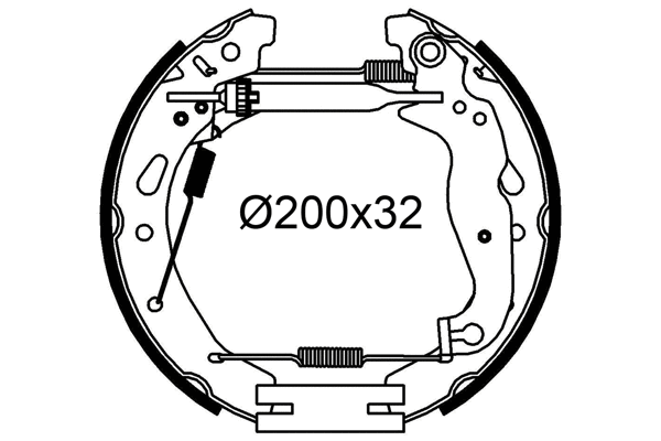 Brake Shoe Set (554957)
