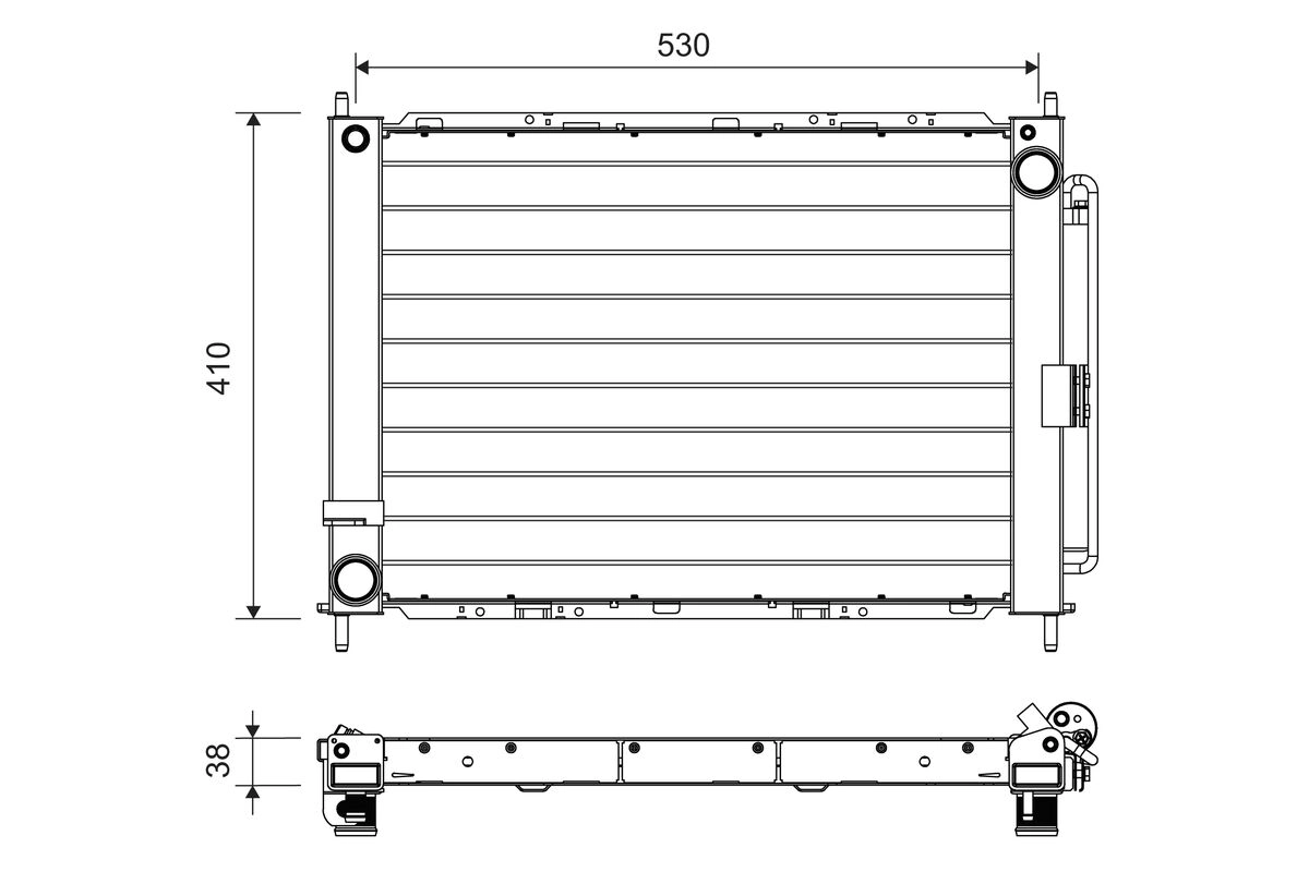 Condenser, air conditioning (822709)