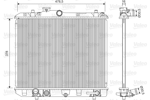 Radiator, engine cooling (701604)