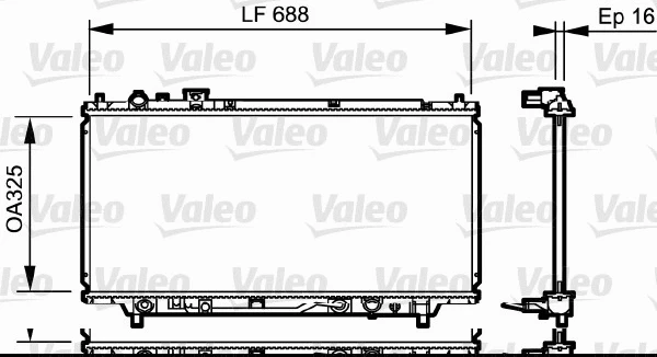 Radiator, engine cooling (734195)
