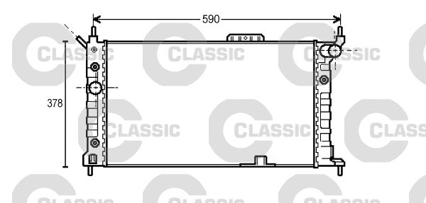 Radiator, engine cooling (234429)