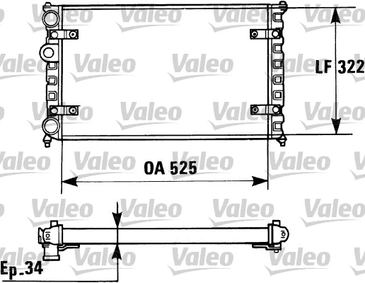 Radiator, engine cooling (730947)