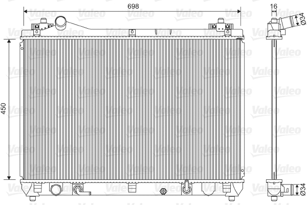 Radiator, engine cooling (701592)