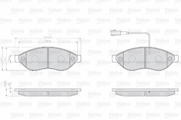 Brake Pad Set, disc brake (873468)