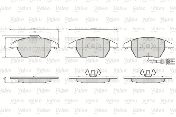 Brake Pad Set, disc brake (872587)