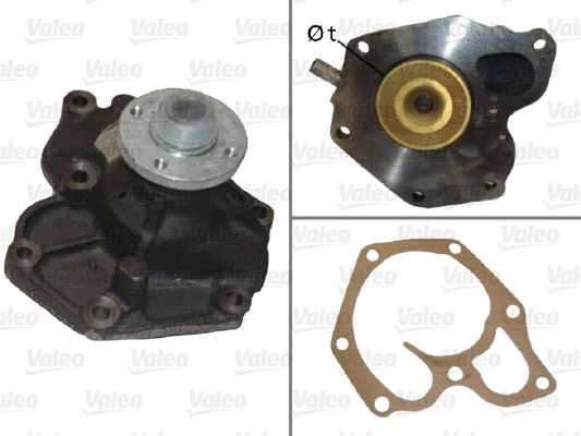 Water Pump, engine cooling (506166)