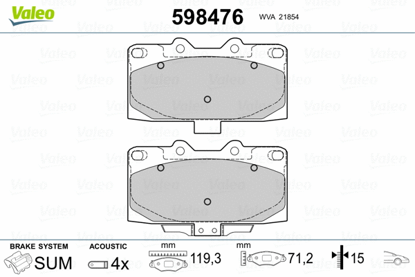 Brake Pad Set, disc brake