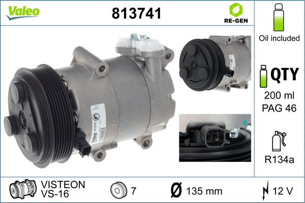 Compressor, air conditioning (813741)