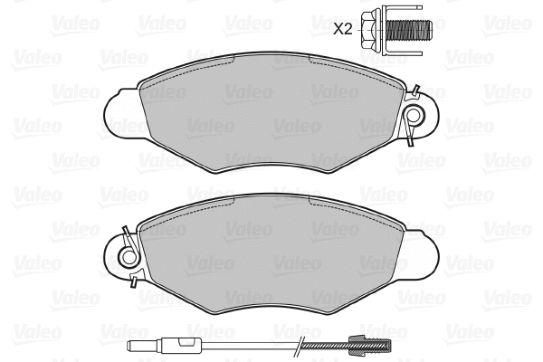 Brake Pad Set, disc brake (598726)