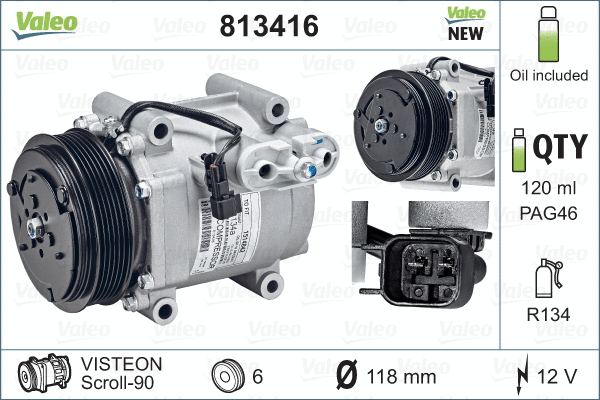 Compressor, air conditioning (813416)