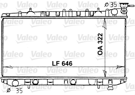 Radiator, engine cooling (731202)