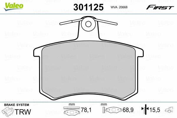 Brake Pad Set, disc brake