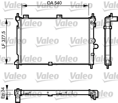 Radiator, engine cooling (731022)