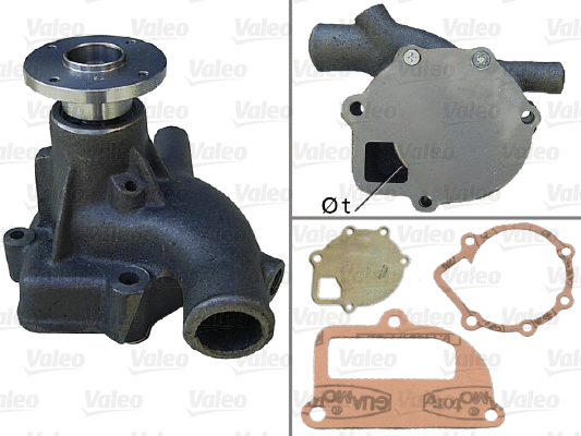 Water Pump, engine cooling (506779)