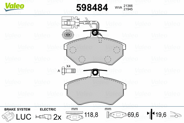 Brake Pad Set, disc brake
