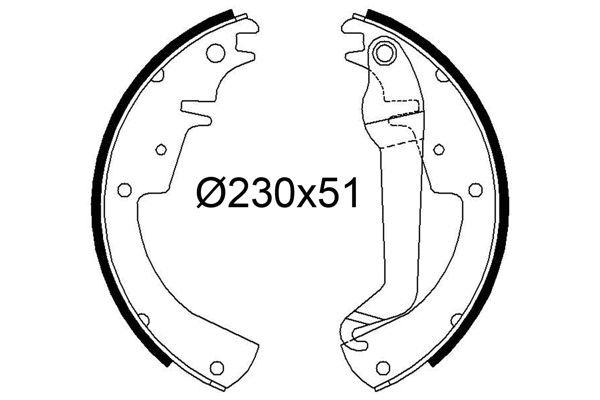Brake Shoe Set (564293)