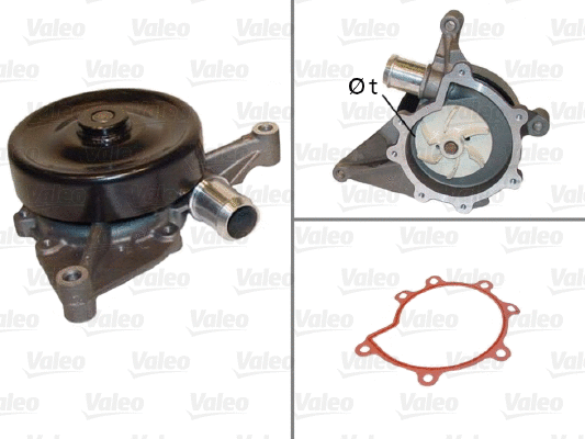 Water Pump, engine cooling (506821)