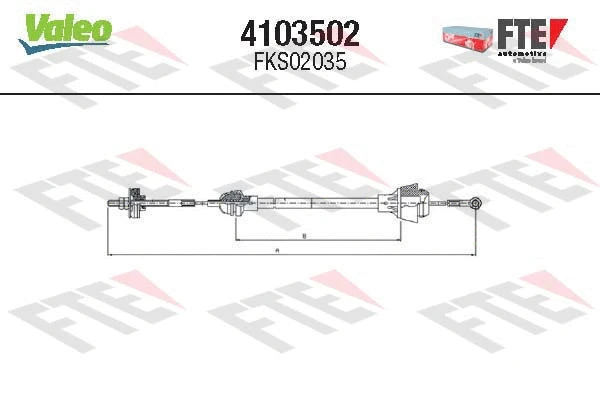 Cable Pull, clutch control (4103502)