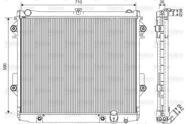 Radiator, engine cooling (701552)