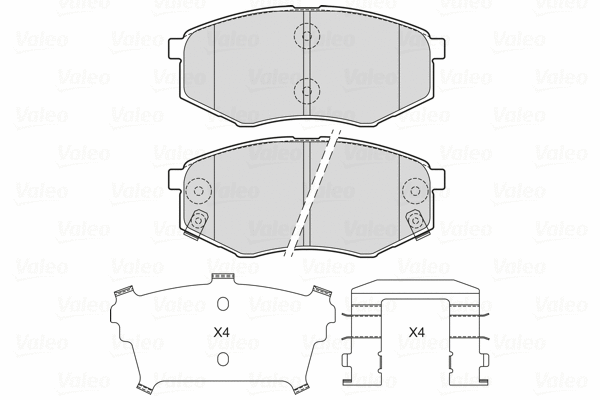 Brake Pad Set, disc brake (601715)