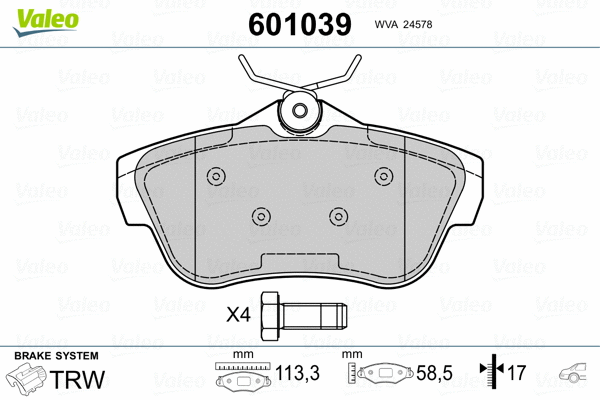 Brake Pad Set, disc brake