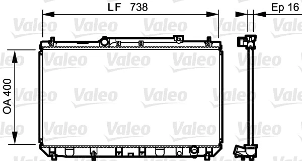 Radiator, engine cooling (734488)