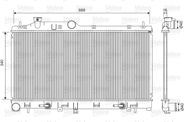 Radiator, engine cooling (701554)
