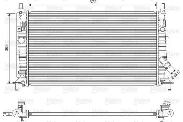 Radiator, engine cooling (701613)
