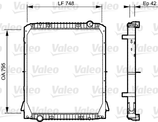 Radiator, engine cooling (733487)