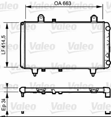 Radiator, engine cooling (730040)