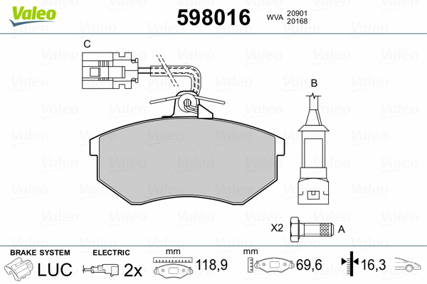 Brake Pad Set, disc brake