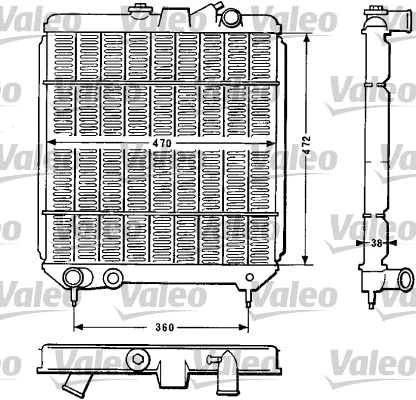 Radiator, engine cooling (810886)