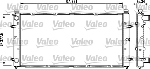 Radiator, engine cooling (732845)