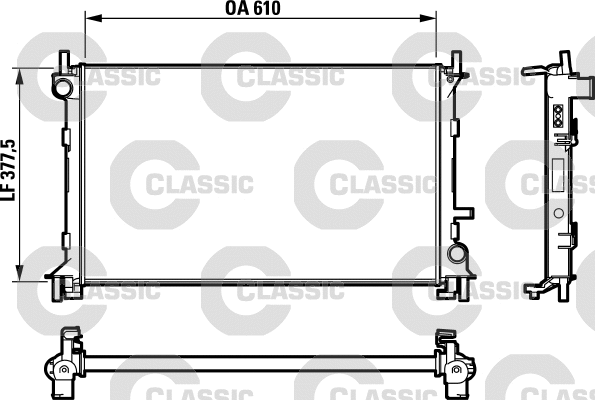Radiator, engine cooling (232732)