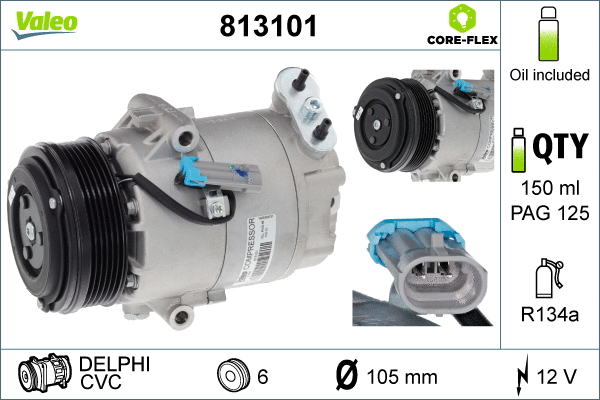 Compressor, air conditioning (813101)
